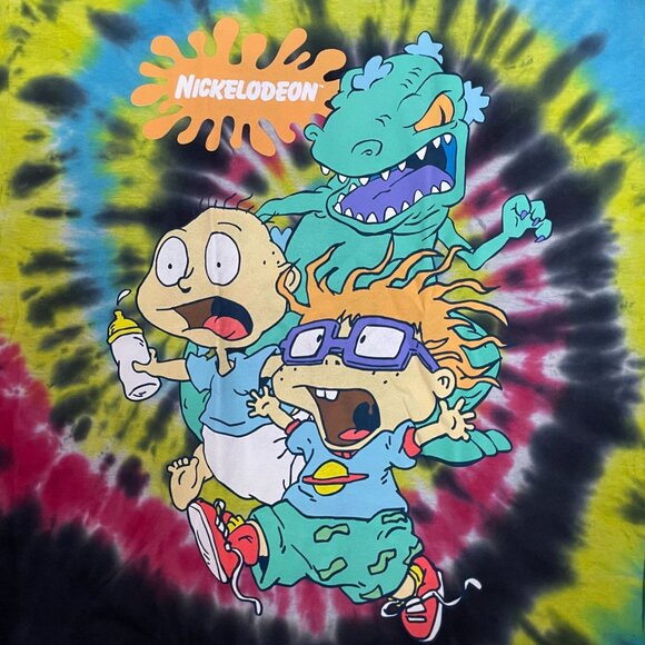 Nickelodeon Rugrats TV Show Cartoon Tie-dye T-shirt size Large - Picture 2 of 4